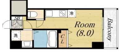 堺市堺区　収益マンション間取り図
