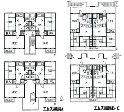 和泉市　収益アパート間取り図