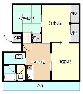 新北野第一コーポA棟205号室